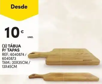 Continente Tábua p/Tapas 20x35cm promoção
