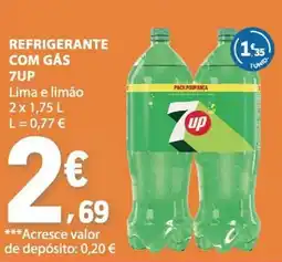 E.Leclerc Refrigerante com gás 7up lima e limão promoção