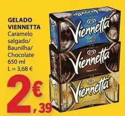 E.Leclerc Viennetta Caramelo salgado/Baunilha/Chocolate promoção
