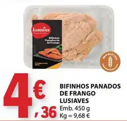 E.Leclerc Bifinhos panados de frango lusiaves promoção