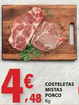 E.Leclerc Costeletas mistas porco promoção
