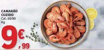 E.Leclerc Camarão cozido promoção