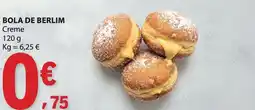 E.Leclerc Bola de berlim creme promoção