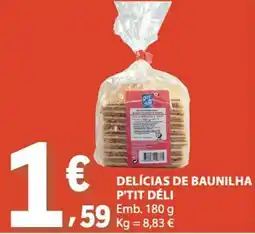 E.Leclerc Delícias de baunilha p'tit déli promoção
