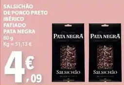 E.Leclerc Salsichão de porco preto pata negra promoção