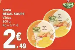 E.Leclerc sopa régal soupe promoção