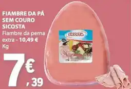 E.Leclerc Fiambre da pá sem couro sicosta promoção