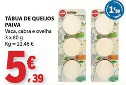 E.Leclerc Tábua de queijos paiva promoção