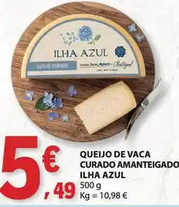 E.Leclerc queijo de vaca curado amanteigado ilha azul promoção