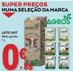E.Leclerc Leite uht meio gordo agros promoção