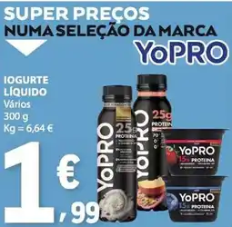 E.Leclerc Iogurte líquido yoPro promoção