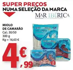 E.Leclerc miolo de camarão mar ibérica promoção