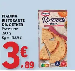 E.Leclerc Piadina ristorante dr. oetker prosciutto promoção
