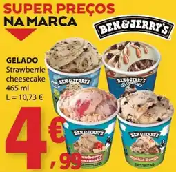 E.Leclerc Ben & Jerry's Strawberry Cheesecake promoção