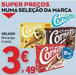 E.Leclerc Cornetto Gelado Morango promoção