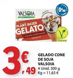 E.Leclerc gelado cone de soja valsoia promoção