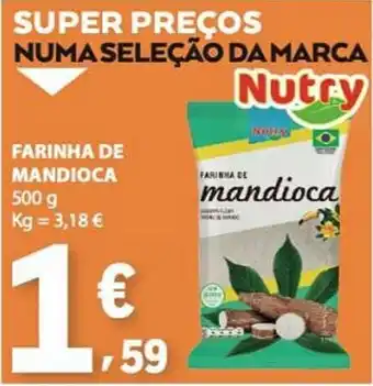 E.Leclerc Farinha de mandioca nutry promoção