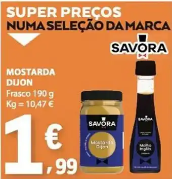 E.Leclerc Mostarda dijon savora promoção