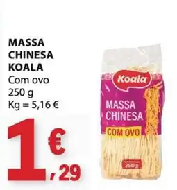 E.Leclerc Massa chinesa koala com ovo promoção