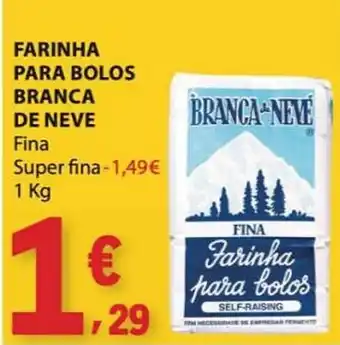 E.Leclerc Farinha para bolos branca de neve promoção