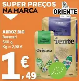 E.Leclerc Arroz bio basmati oriente promoção