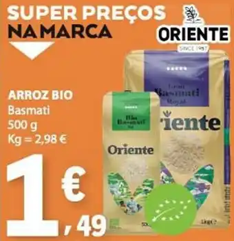 E.Leclerc Arroz bio basmati oriente promoção