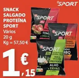 E.Leclerc Snack salgado proteína sport promoção