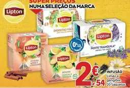 E.Leclerc Lipton Infusão Limão e gengibre promoção