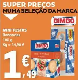 E.Leclerc Mini tostas bimbo redondas promoção