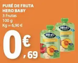 E.Leclerc puré de fruta hero baby promoção