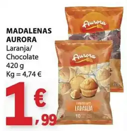 E.Leclerc Madalenas aurora laranja/chocolate promoção