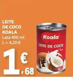 E.Leclerc Leite de coco koala promoção