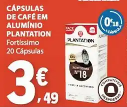 E.Leclerc Cápsulas de café em alumínio plantation fortíssimo promoção