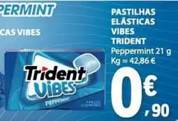 E.Leclerc Pastilhas elásticas vibes trident promoção