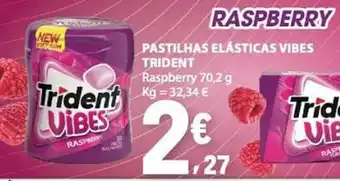 E.Leclerc Trident Vibes Raspberry promoção