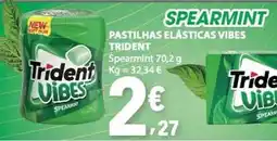 E.Leclerc Trident vibes spearmint promoção