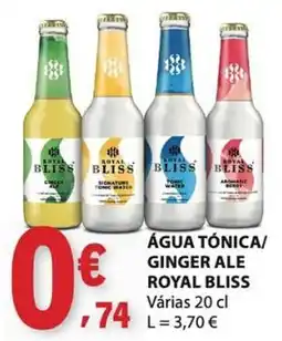 E.Leclerc Água tônica/ ginger ale royal bliss promoção