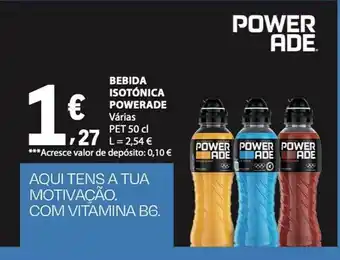 E.Leclerc bebida isotónica powerade promoção