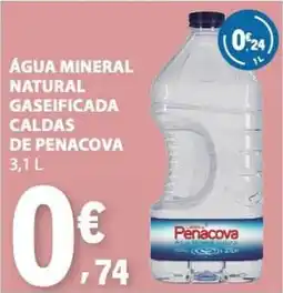E.Leclerc Água mineral natural gaseificada caldas de penacova promoção