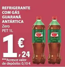 E.Leclerc Refrigerante com gás guaraná antártica zero promoção