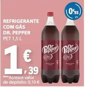 E.Leclerc Refrigerante com gás dr. pepper promoção