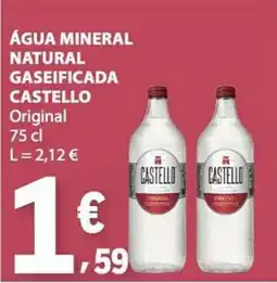 E.Leclerc Água mineral natural gaseificada castello original promoção
