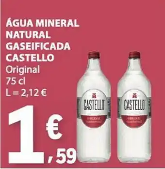 E.Leclerc Água mineral natural gaseificada castello original promoção
