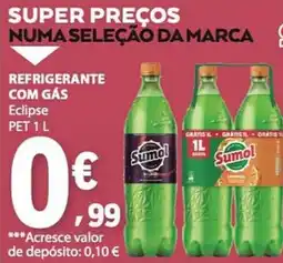 E.Leclerc refrigerante com gás eclipse pet 1 l promoção