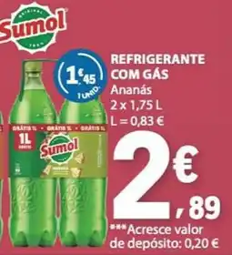 E.Leclerc Sumol refrigerante com gás ananás promoção