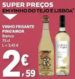 E.Leclerc vinho frisante ping'amor branco promoção