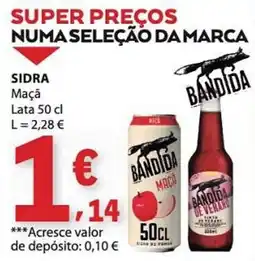 E.Leclerc Sidra Maçã Bandida promoção