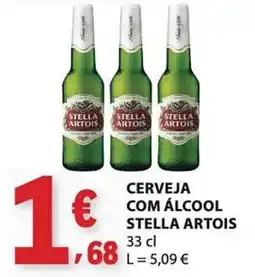 E.Leclerc Cerveja com álcool stella artois promoção