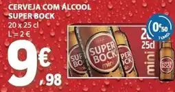 E.Leclerc Cerveja com álcool super bock mini promoção