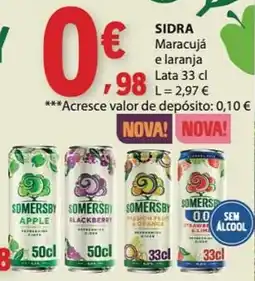 E.Leclerc Sidra maracujá e laranja promoção
